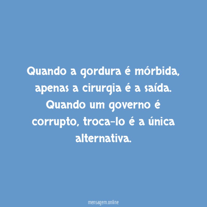 Quando a gordura é mórbida