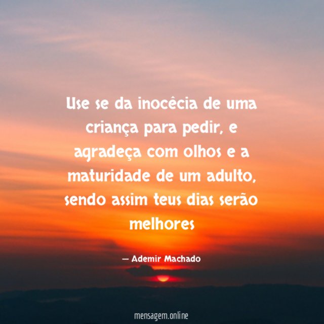 Use se da inocêcia de uma criança para pedir