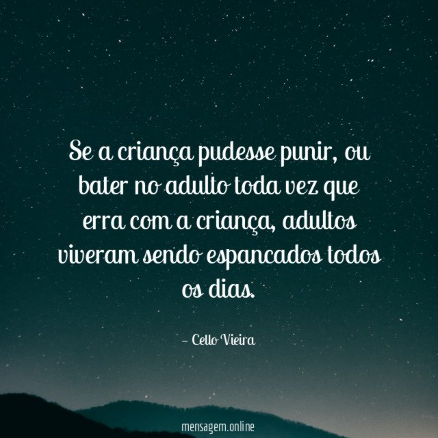 Se a criança pudesse punir