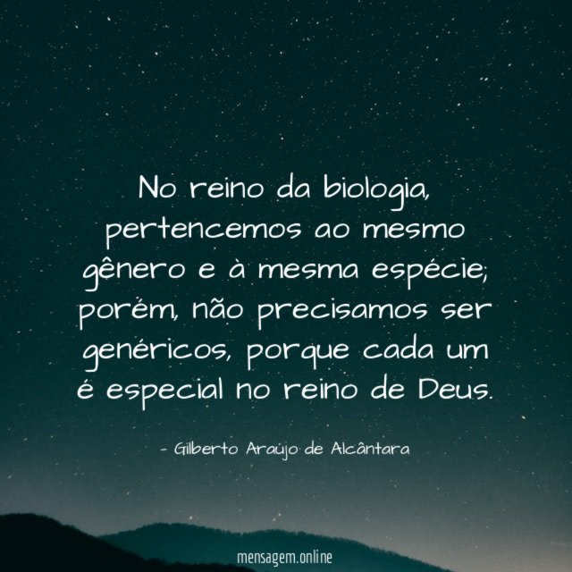 No reino da biologia