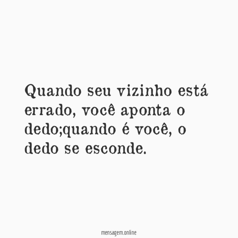 Quando seu vizinho está errado