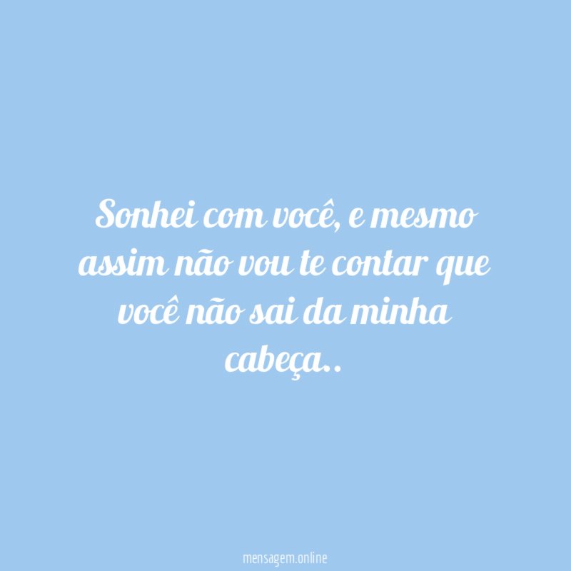 Sonhei com você