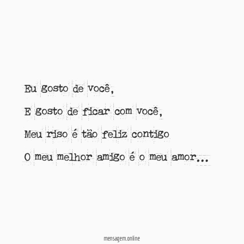 Eu gosto de você