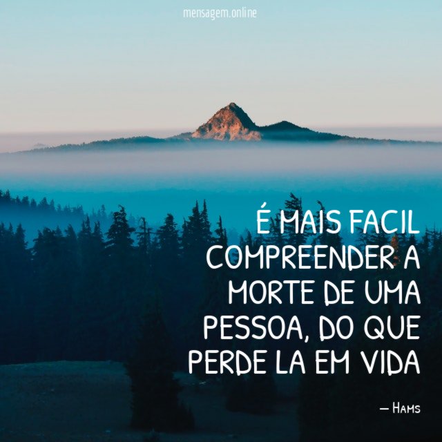 É mais facil compreender a morte de uma pessoa
