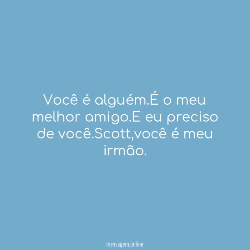 Você é alguém