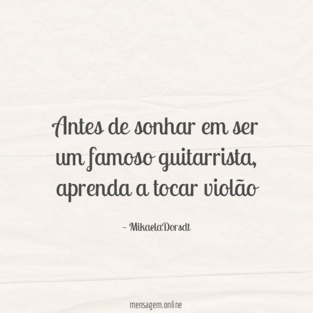 Antes de sonhar em ser um famoso guitarrista
