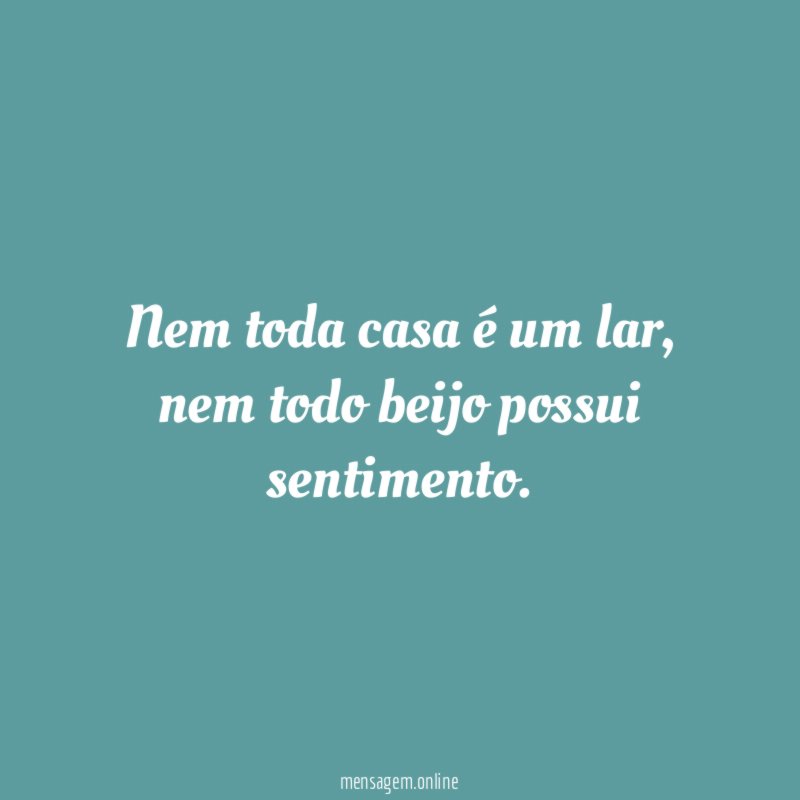 Nem toda casa é um lar