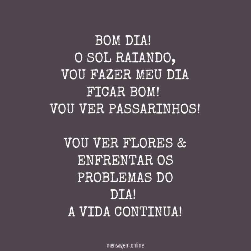 BOM DIA