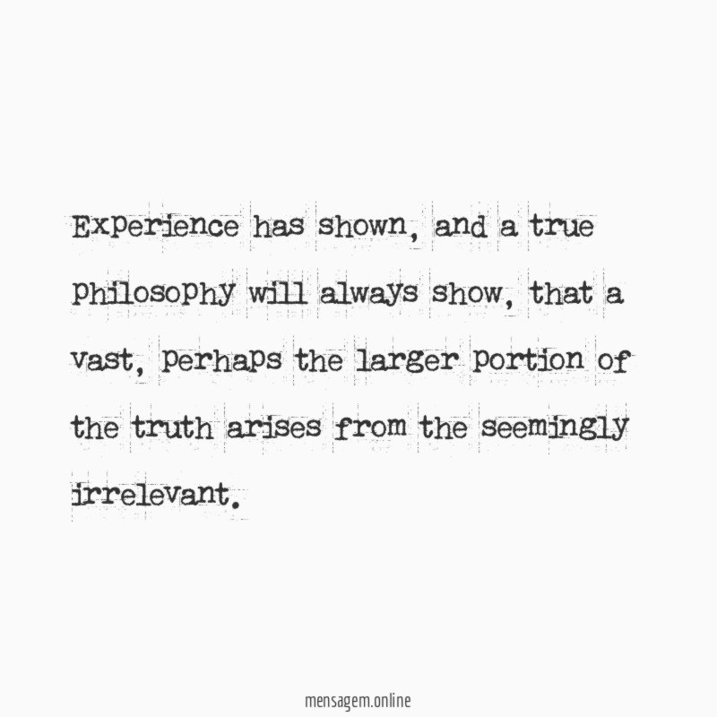 Experience has shown