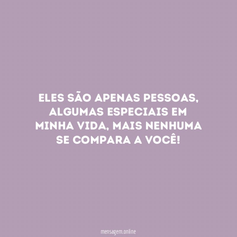 Eles são apenas pessoas