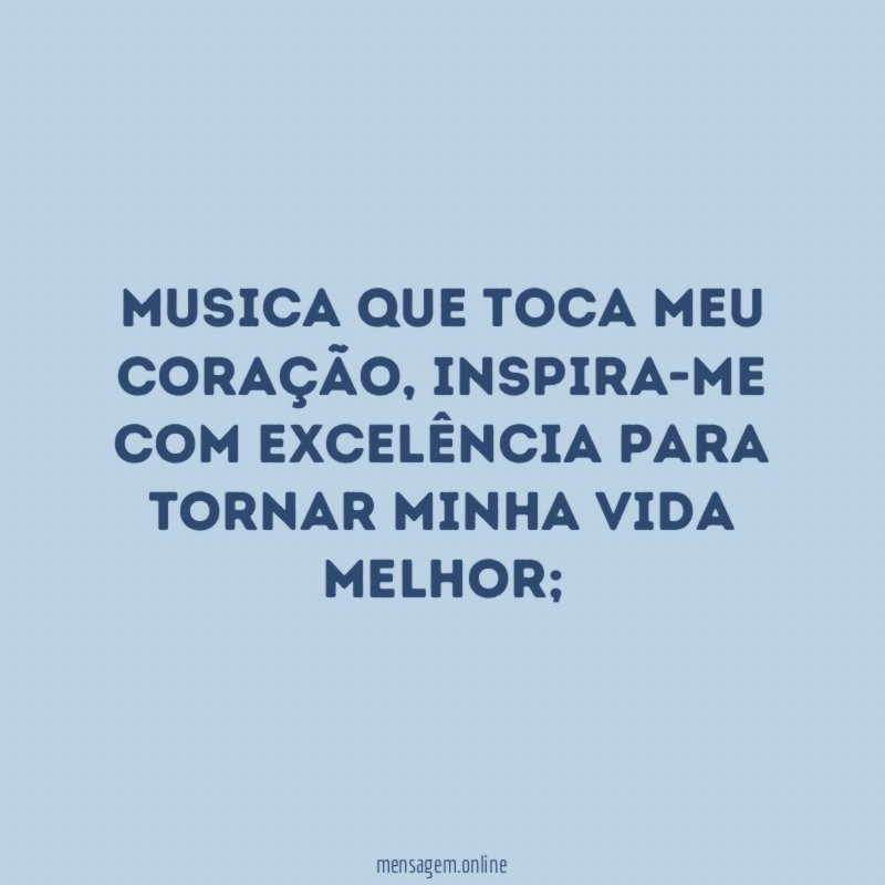 Musica que toca meu coração