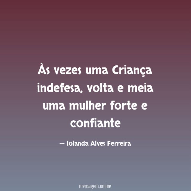 Às vezes uma Criança indefesa