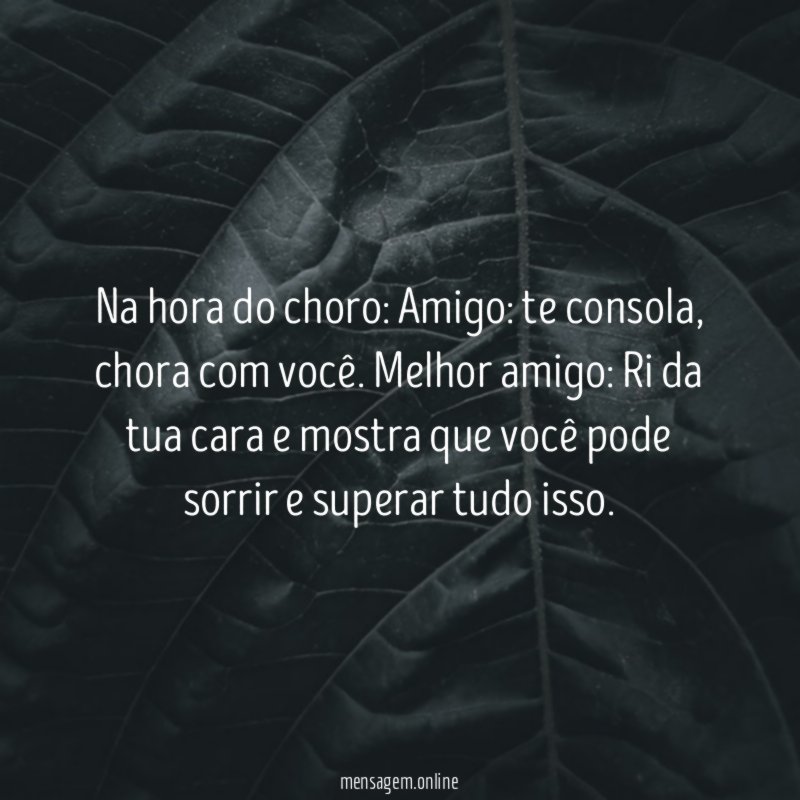 Na hora do choro