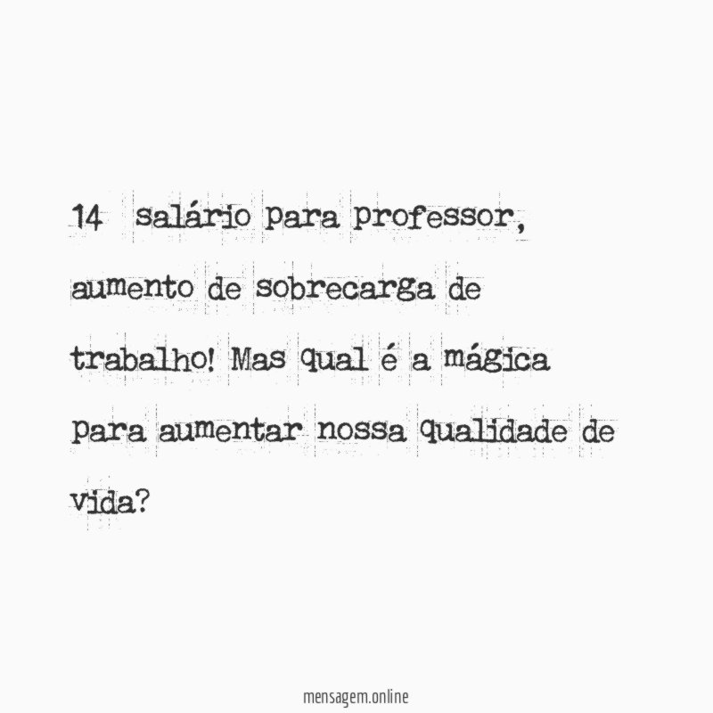 14º salário para professor