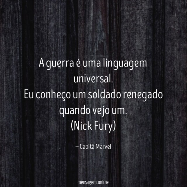 A guerra é uma linguagem universal