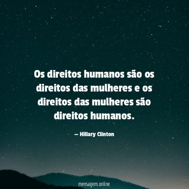 Os direitos humanos são os direitos das mulheres