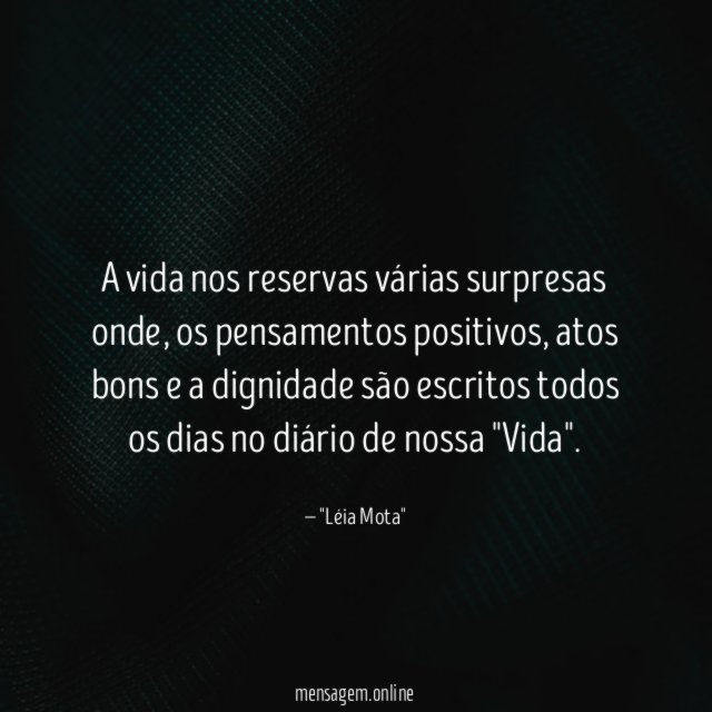 A vida nos reservas várias surpresas onde