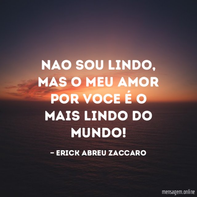 Nao sou lindo