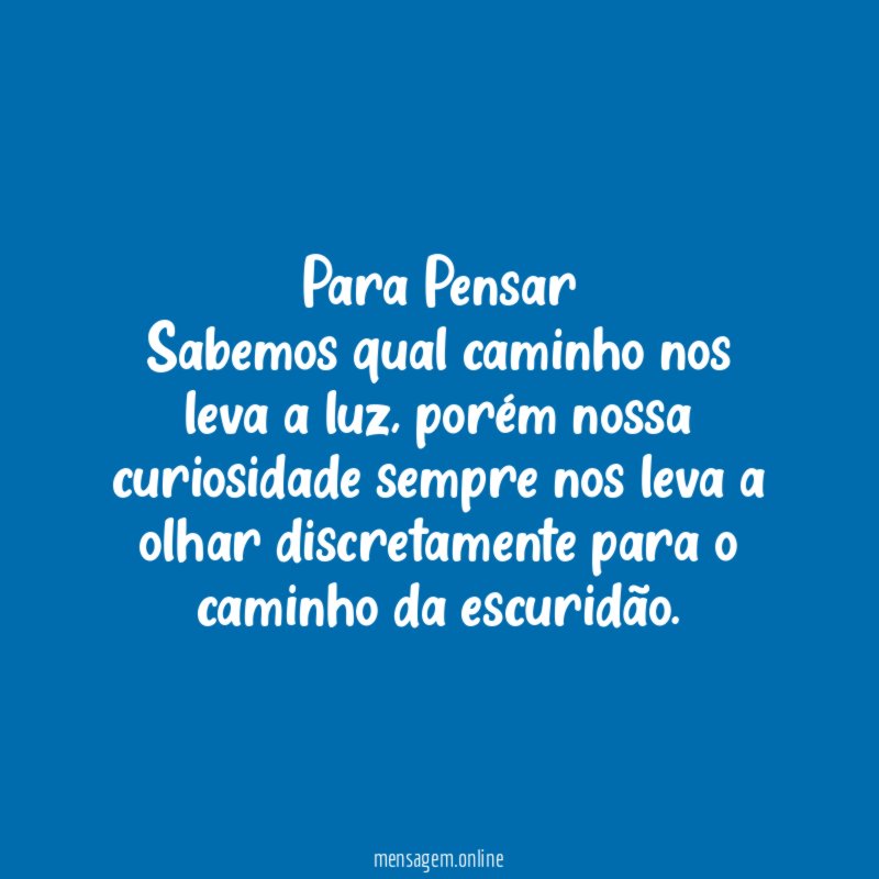 Para Pensar