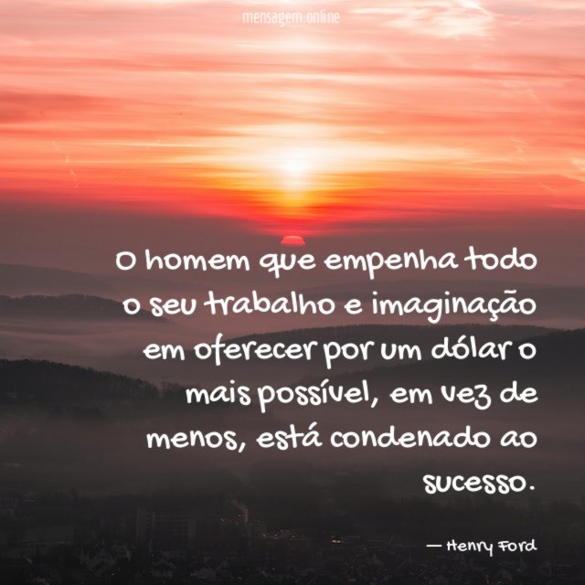 O homem que empenha todo o seu trabalho