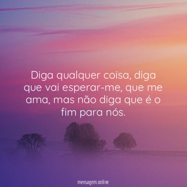 Diga qualquer coisa