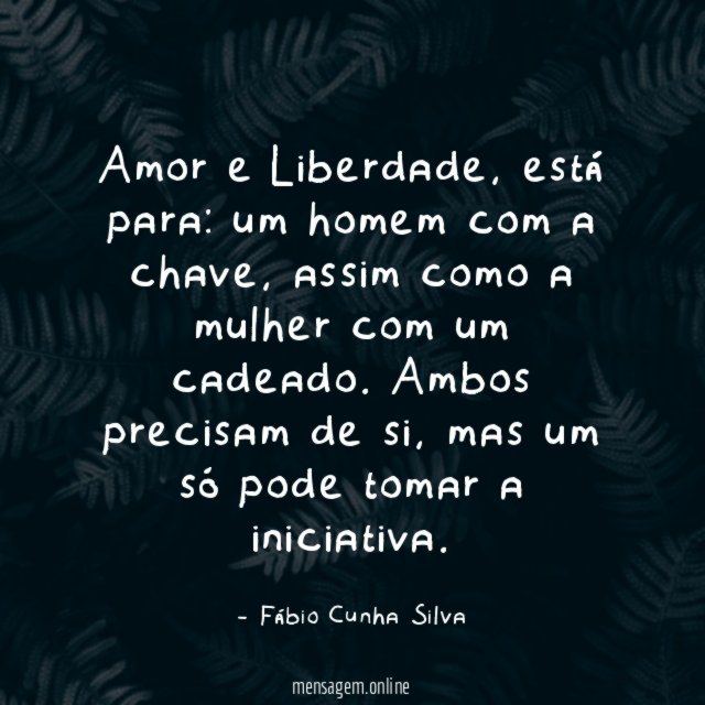 Amor e Liberdade