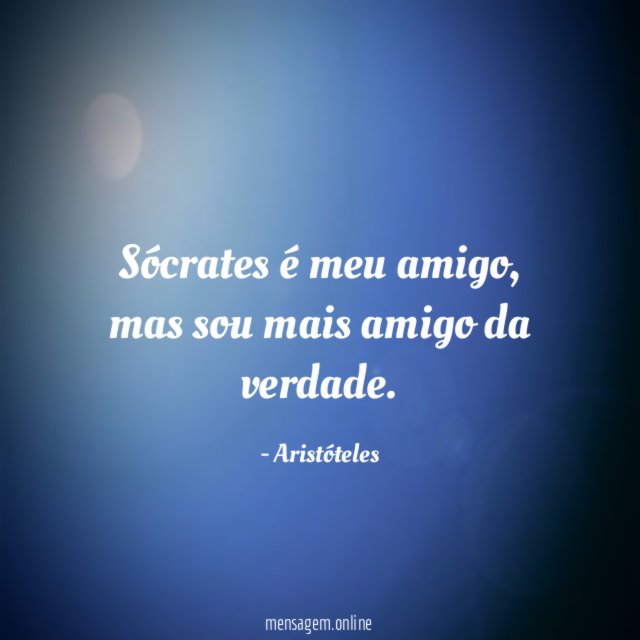 Sócrates é meu amigo
