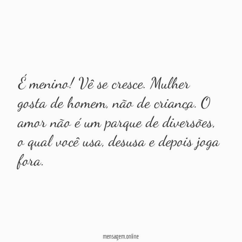 É menino