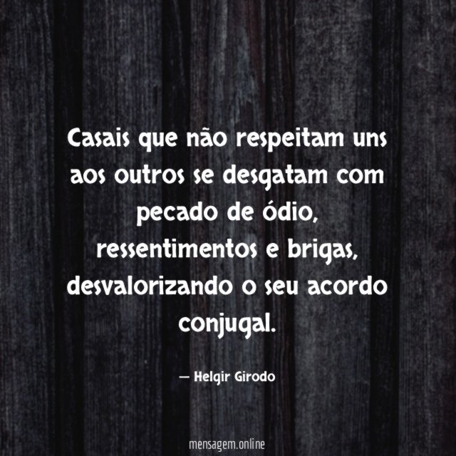 Casais que não respeitam uns aos outros se