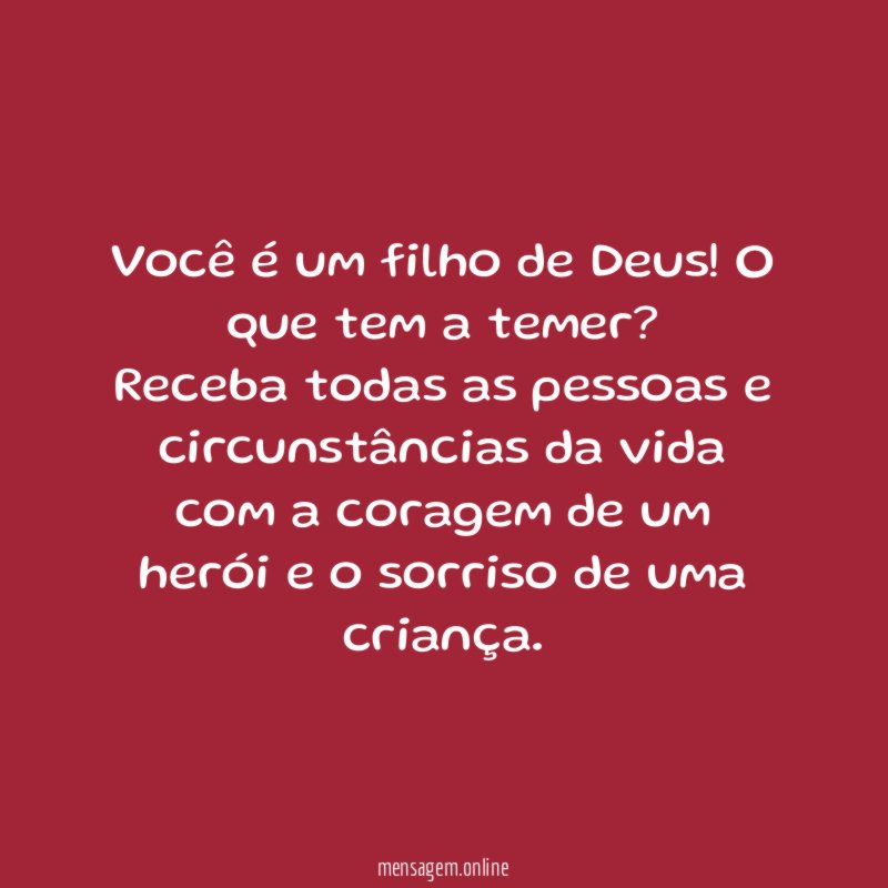Você é um filho de Deus