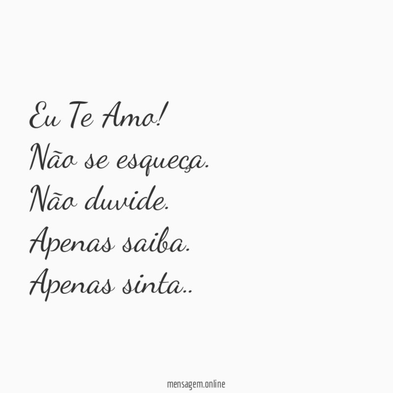 Eu Te Amo