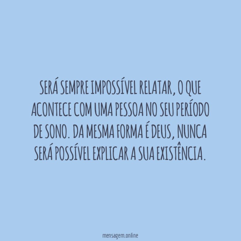 Será sempre impossível relatar