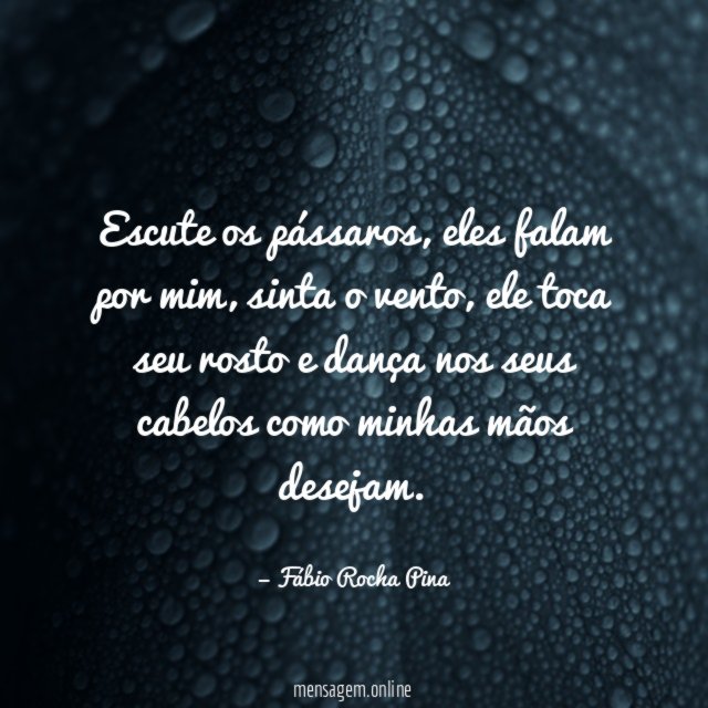 Escute os pássaros