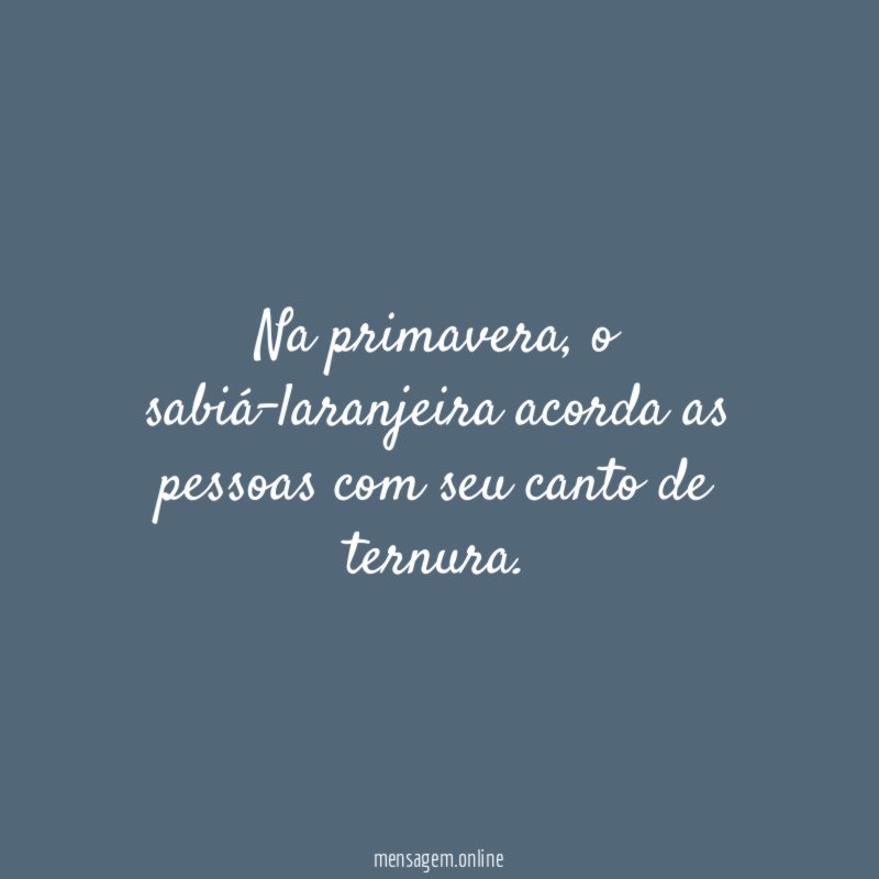 Na primavera