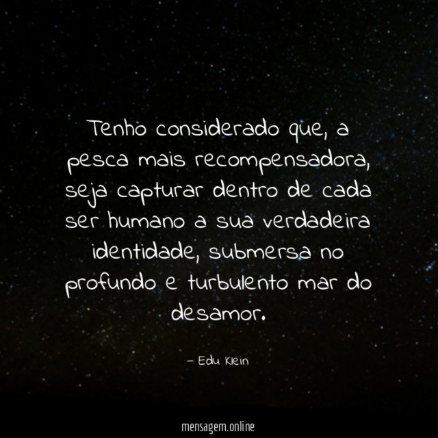 Tenho considerado que