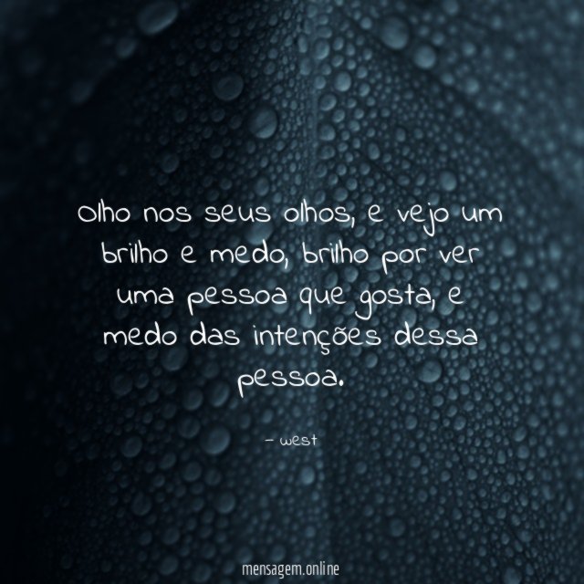 Olho nos seus olhos