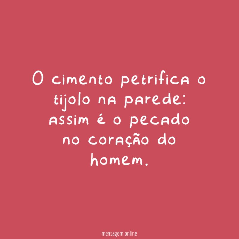 O cimento petrifica o tijolo na parede