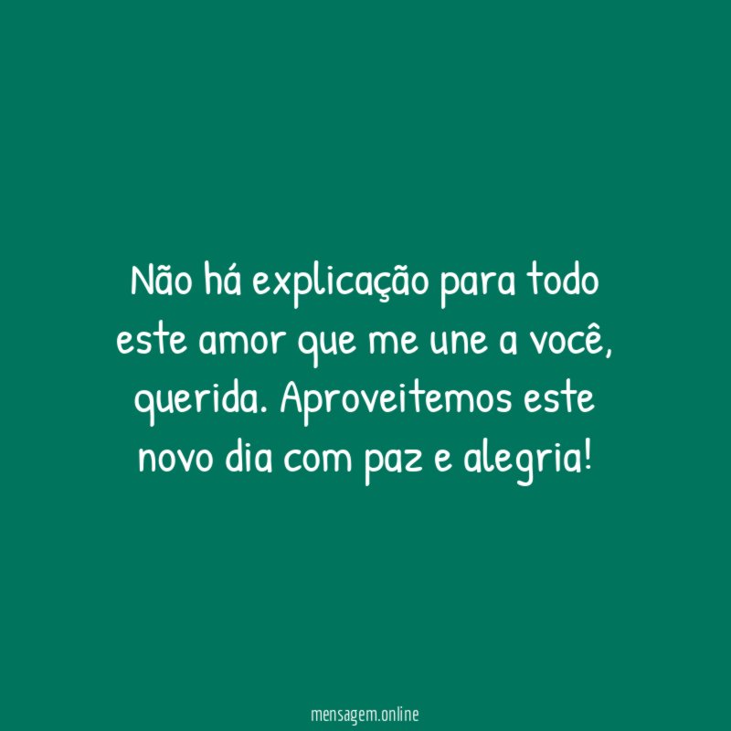 Explicações para um grande amor