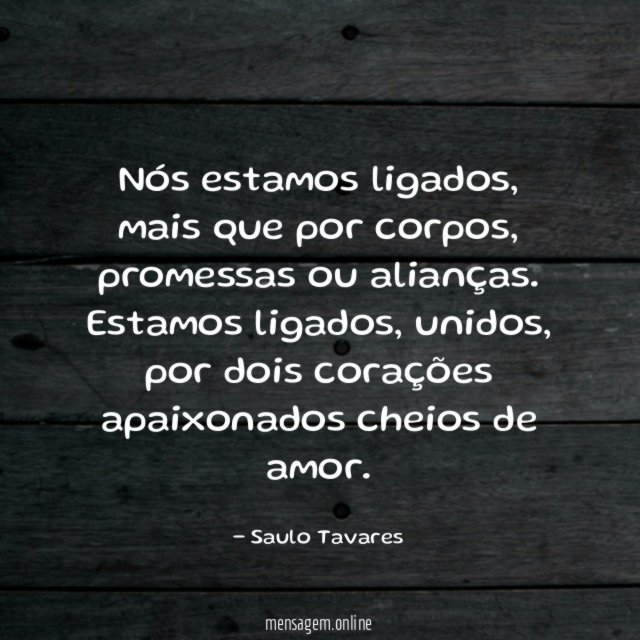 Nós estamos ligados