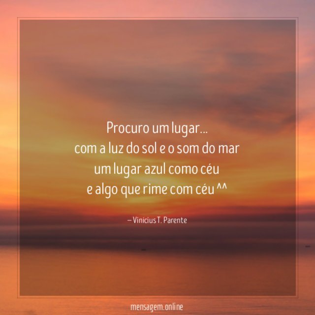 Procuro um lugar