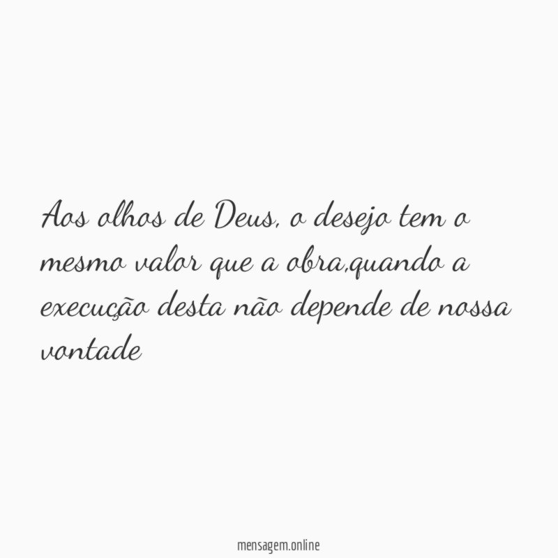 Aos olhos de Deus