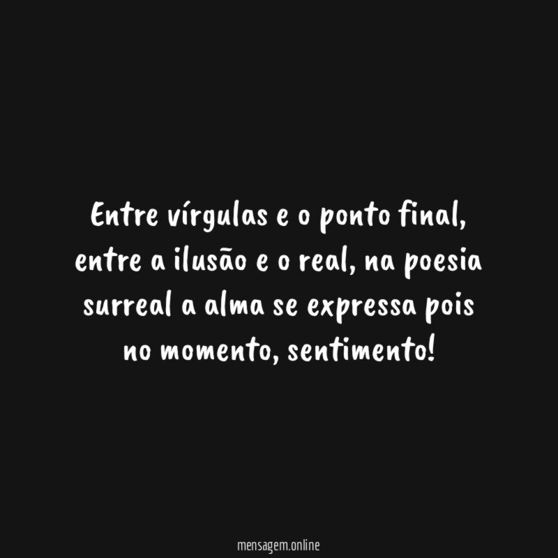 Entre vírgulas e o ponto final