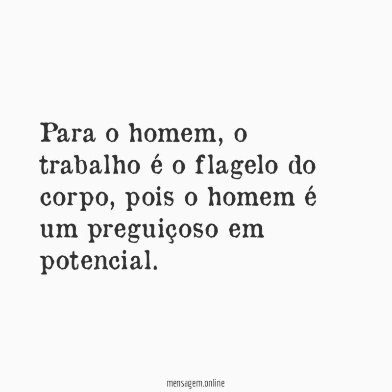 Para o homem