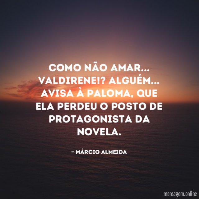 Como não amar