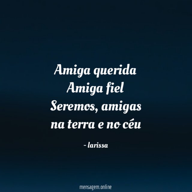 Amiga querida Amiga fiel Seremos