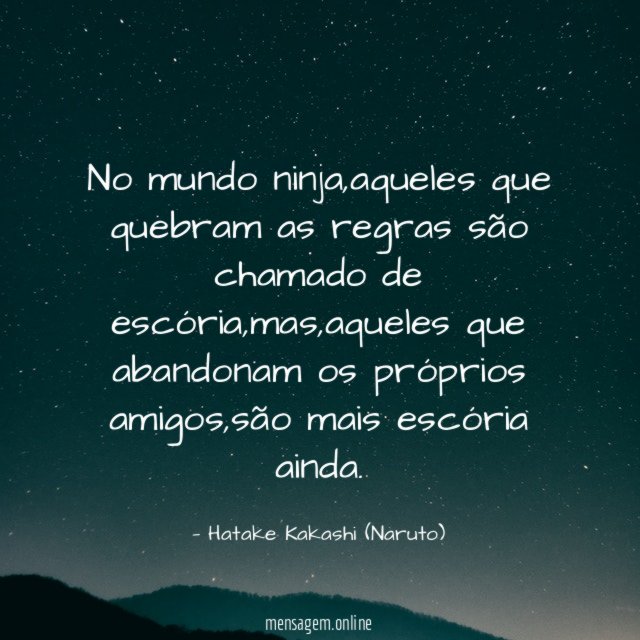 No mundo ninja