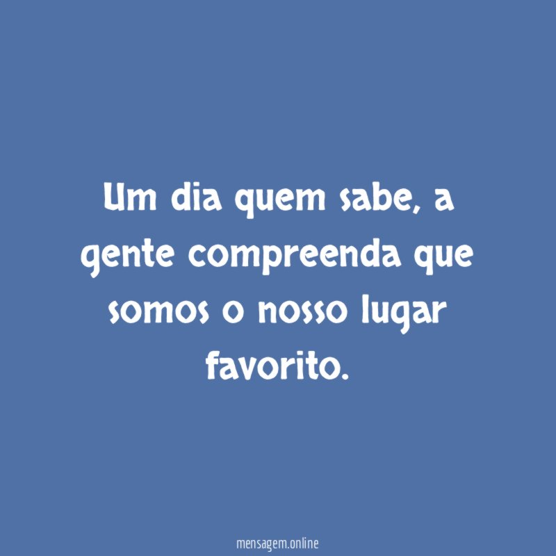 Um dia quem sabe