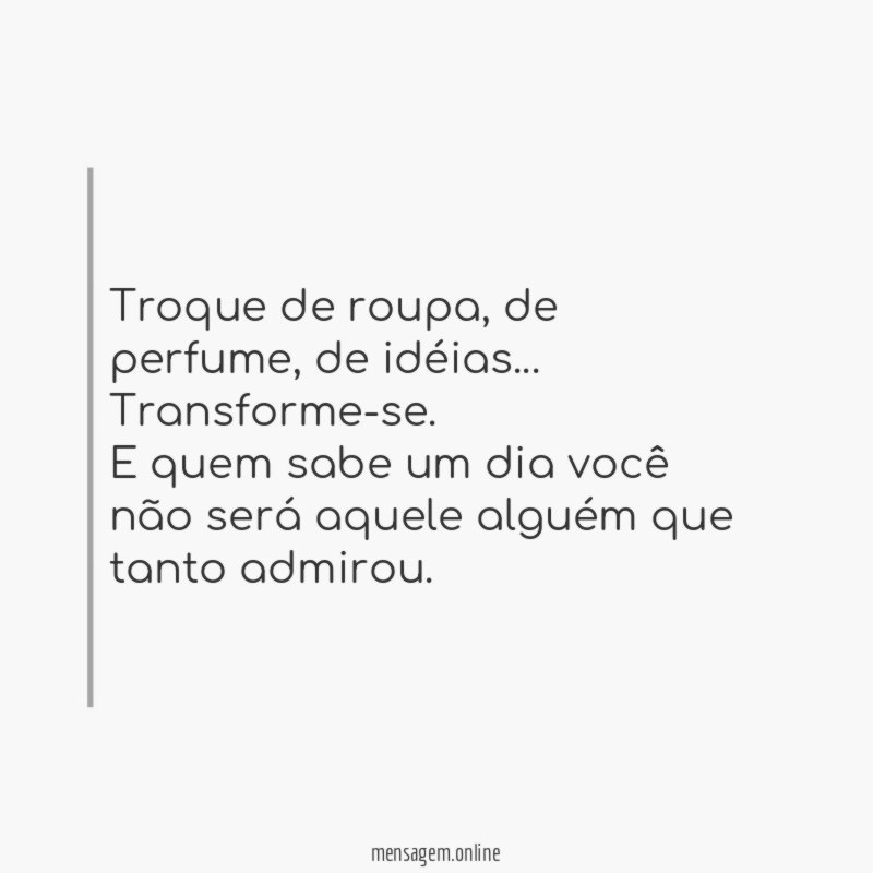 Troque de roupa