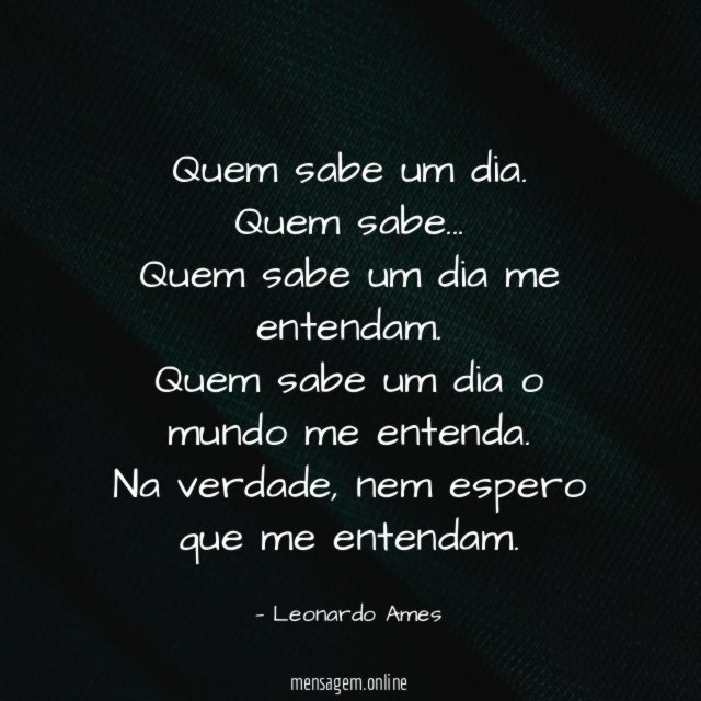 Quem sabe um dia