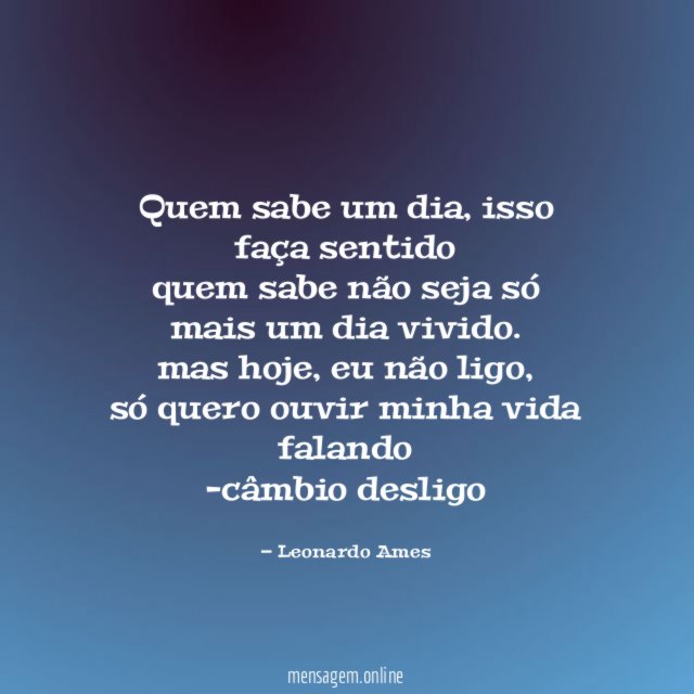quem sabe um dia